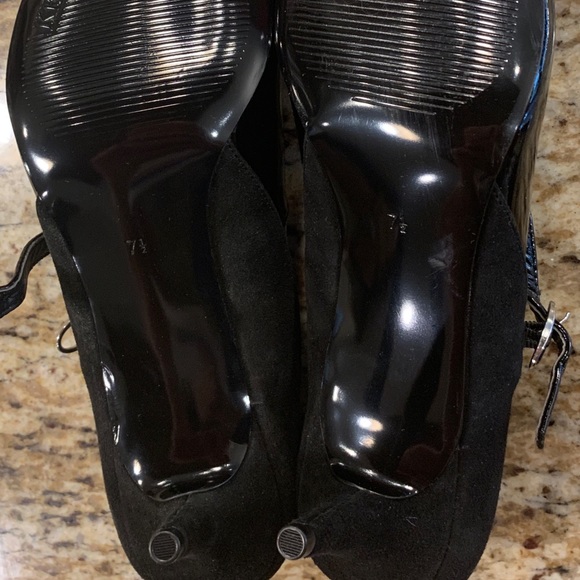 Never Worn Black Heels: $110 Retail - Picture 2 of 8